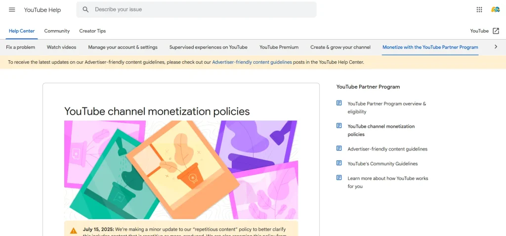 محتوای نامعتبر یوتیوب 2025 : مرگ کانالهای هوش مصنوعی؟ 1 محتوای نامعتبر یوتیوب